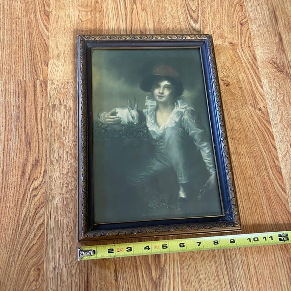 Vintage Print Boy and Rabbit Raeburn - Picture 3 of 4